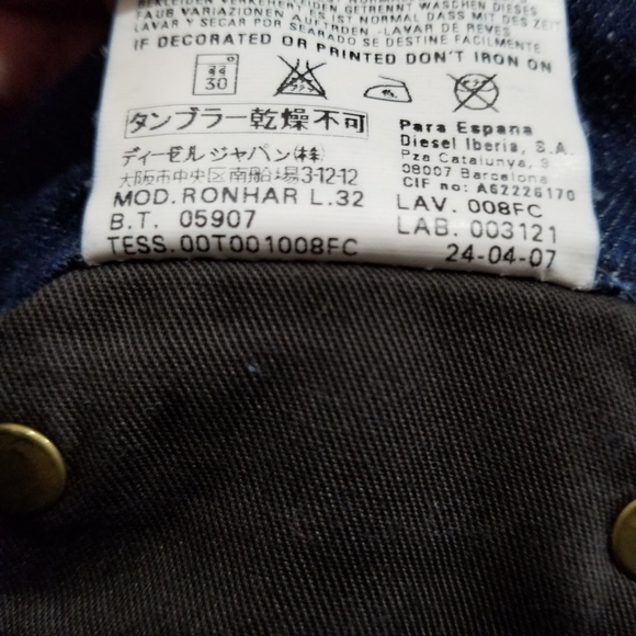 Diesel Women's Ronhar Wash 008FC Stretch sz 27 - Picture 9 of 9